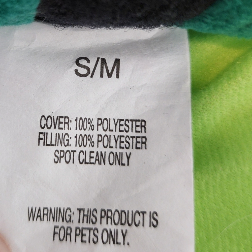 NWOT Dog Green Turtle Shell Halloween Costume Size Small / Medium S/M Hook Loop - Picture 7 of 7